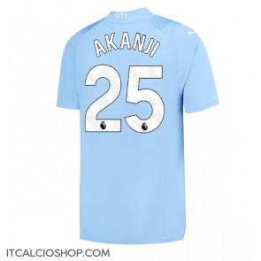 Manchester City Manuel Akanji #25 Prima Maglia 2023-24 Manica Corta